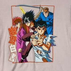 Crunchyroll Yuyu Hakusho Tshirt Mens M Pink Japan Cosplay Anime Manga Comics